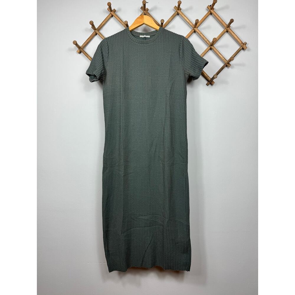 Zara Trafaluc Textured Midi Dress Size M
